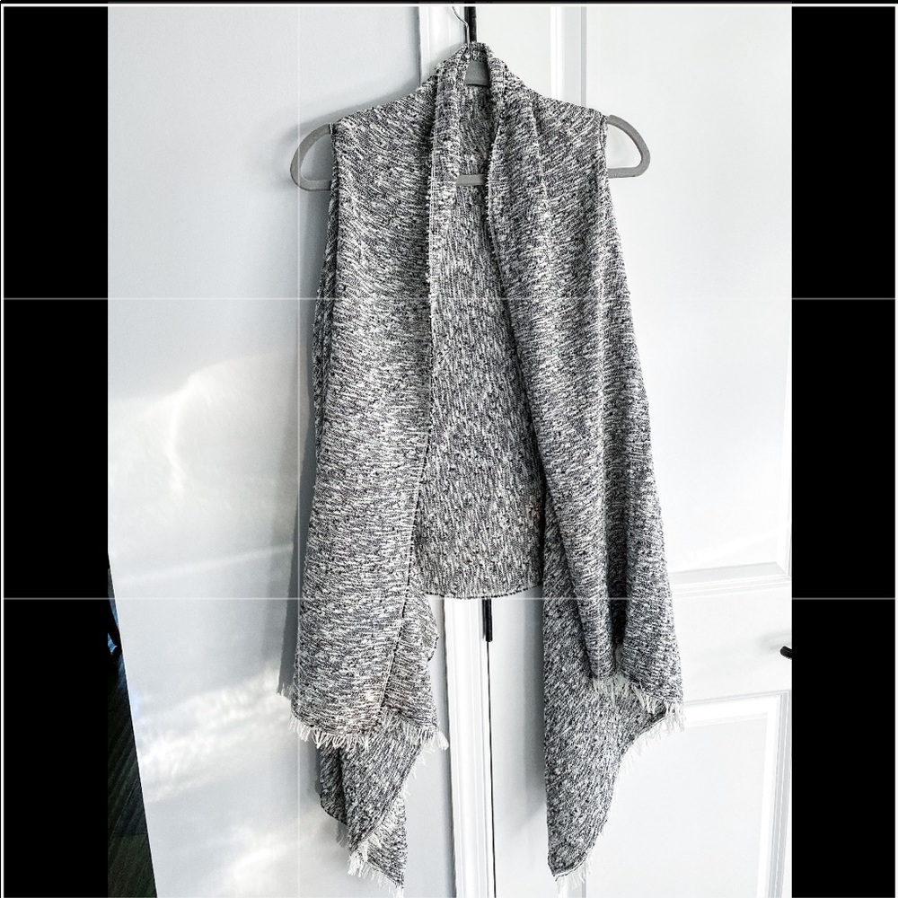 Long sleeveless boho sweater vest